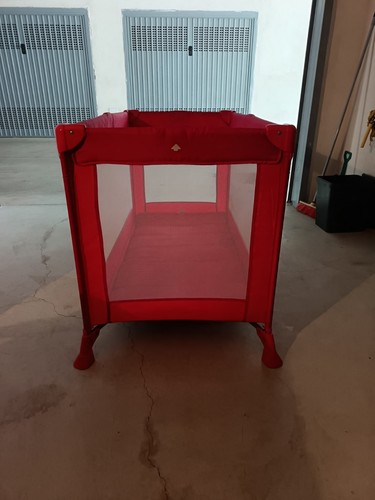 Lettino campeggio rosso - lettino, da
